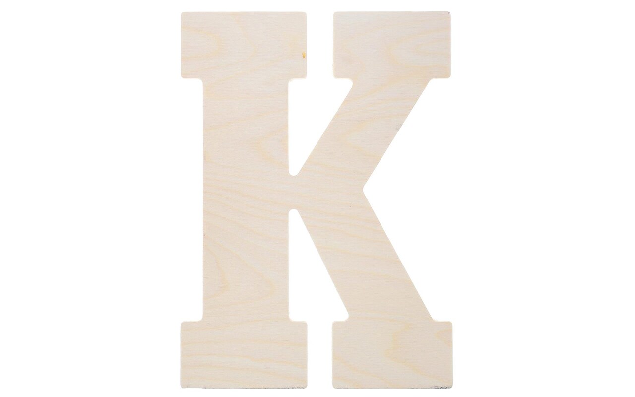 Good Wood by Leisure Arts Letter 13" K, Wooden Letters, Wood Letters, Wooden Letters Wall Decor, Large Wooden Letters, Wooden Letters 13 Inch, Small Wooden Letters for Crafts